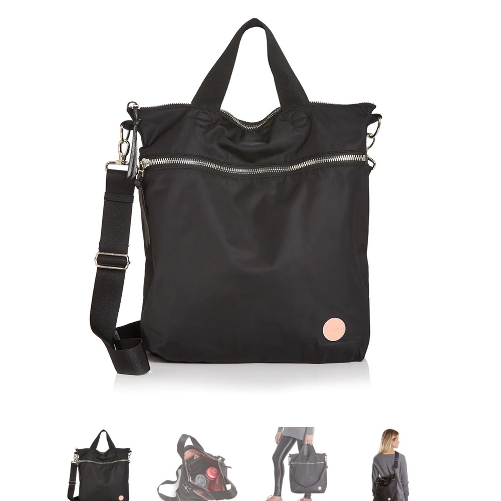 Black ShortyLOVE Wonder crossbody with additional checkered strap